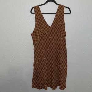 Wild Fable Cooper Check Tie Back Sleeveless Mini Dress XXL